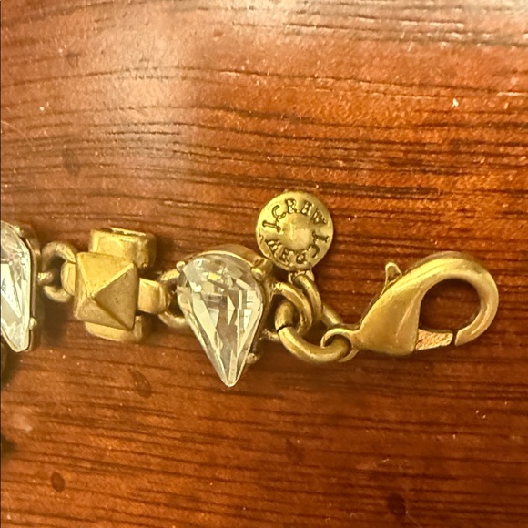 J. Crew Gold and Rhinestone Bracelet - Picture 2 of 4